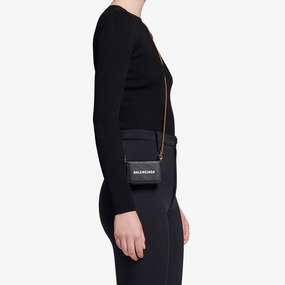 Balenciaga Everyday Mini Trifold Glitter Wallet - Picture 16 of 16